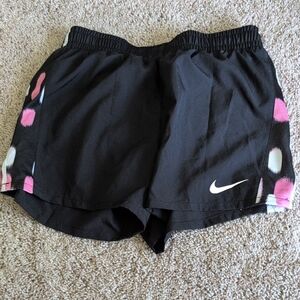 Nike Black and Pink Athletic Performance Shorts